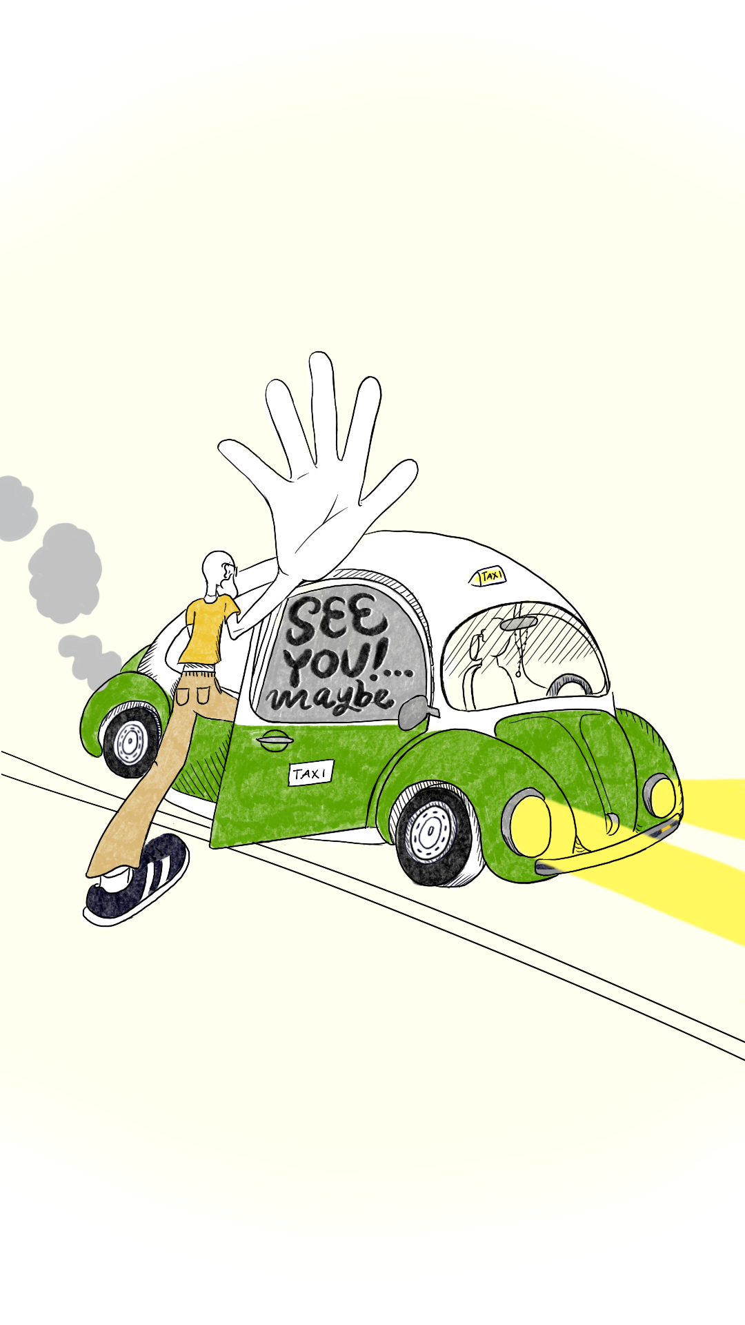 Bye illustration