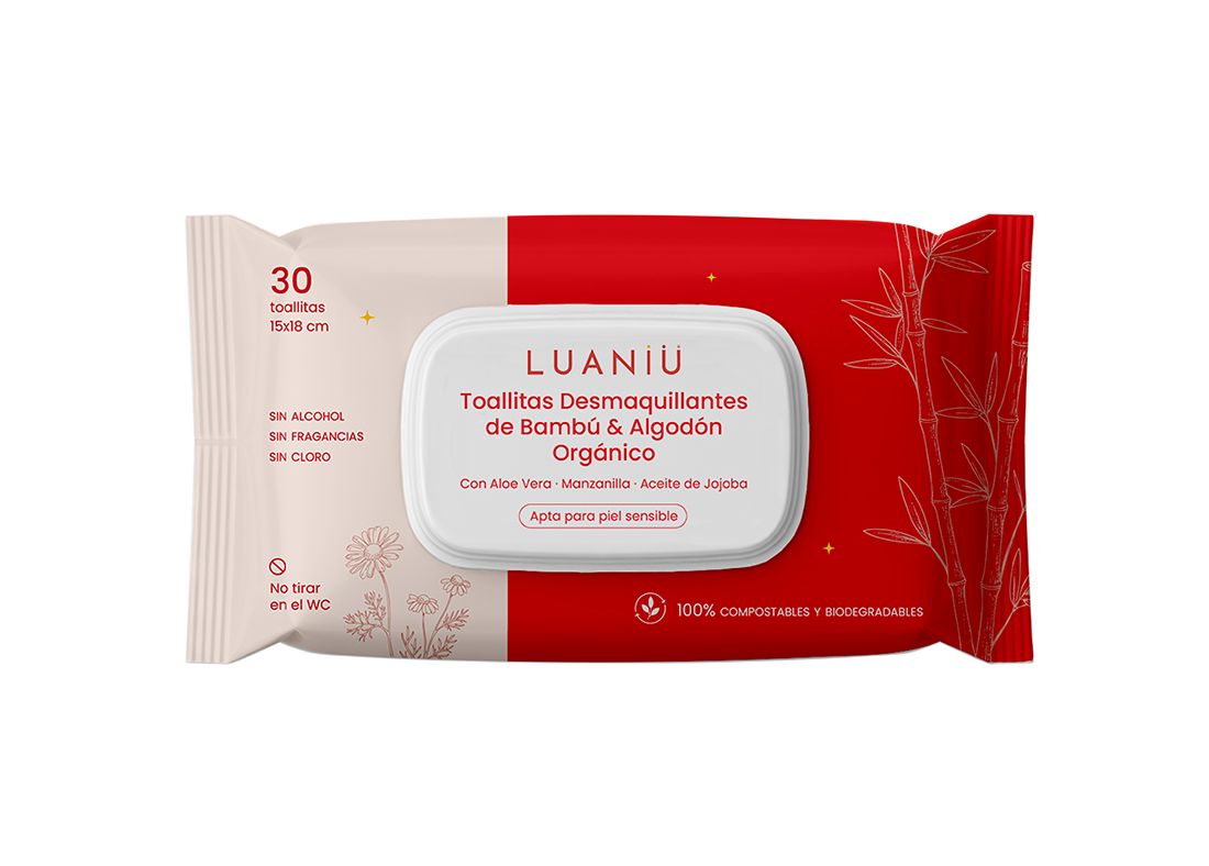 Makeup Removal Pads Package - Front View