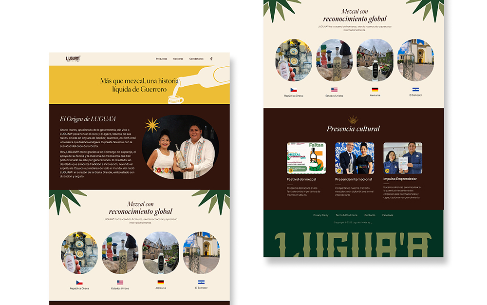 Final our story page screenshot