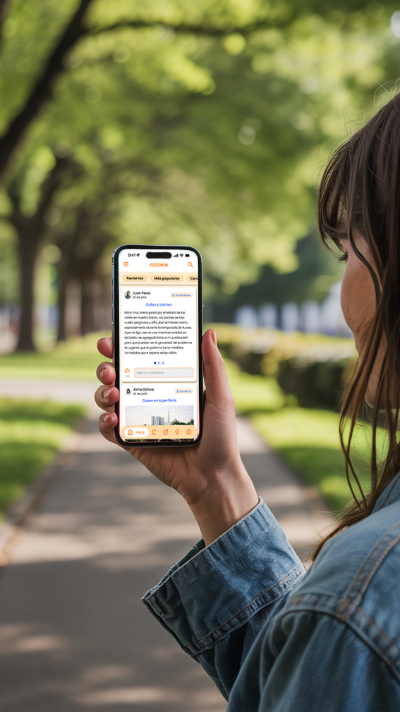 VozComún Mobile App Screen